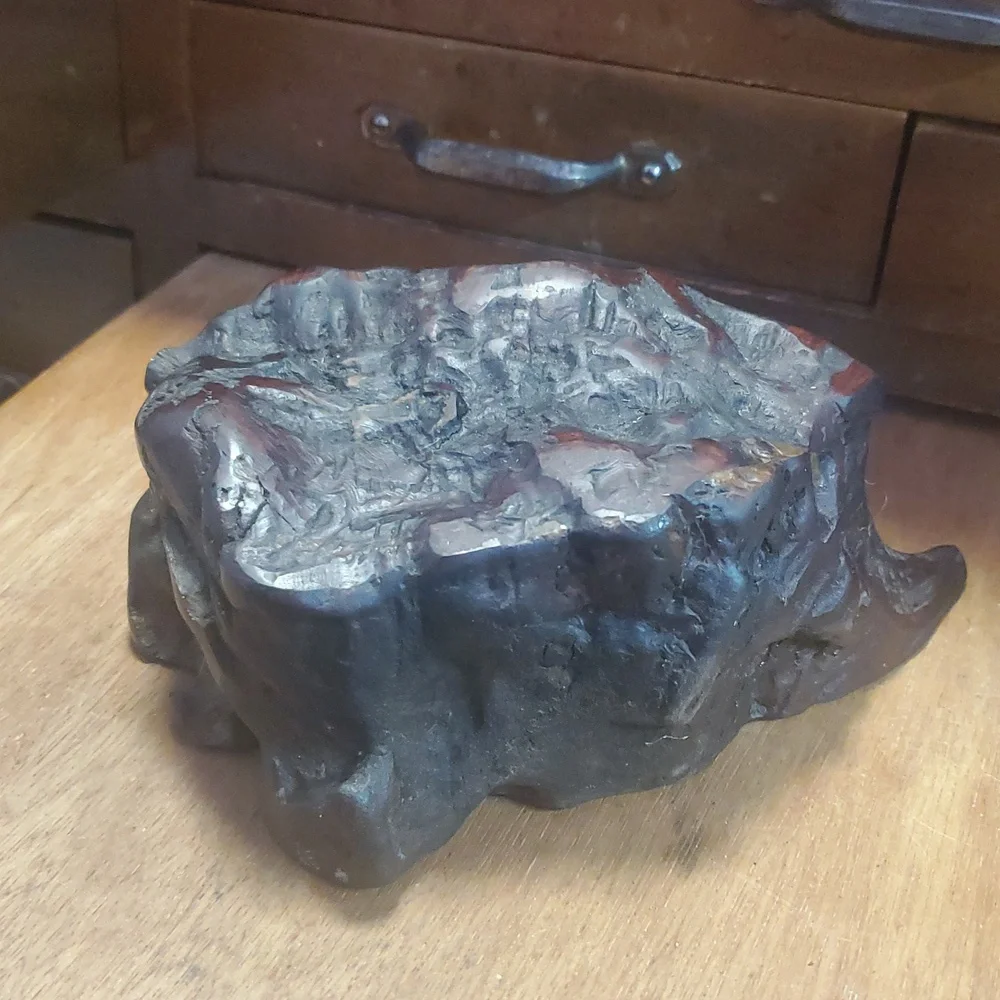 VINTAGE MANZANIA ROOT BURL TRINKET BOX RARE DD